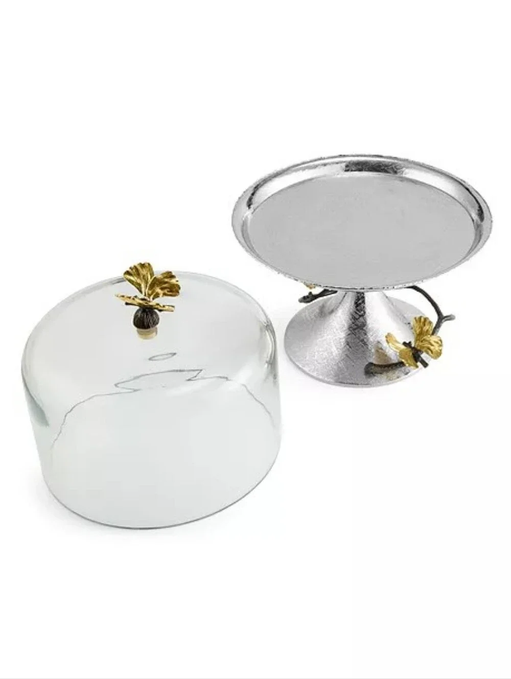 Michael Aram Butterfly Ginkgo Pastry Dish with Dome